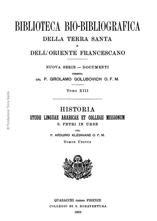 Biblioteca bio-bibliografica/serie II (Documenti) – tomo XIII - Arduino Kleinhans