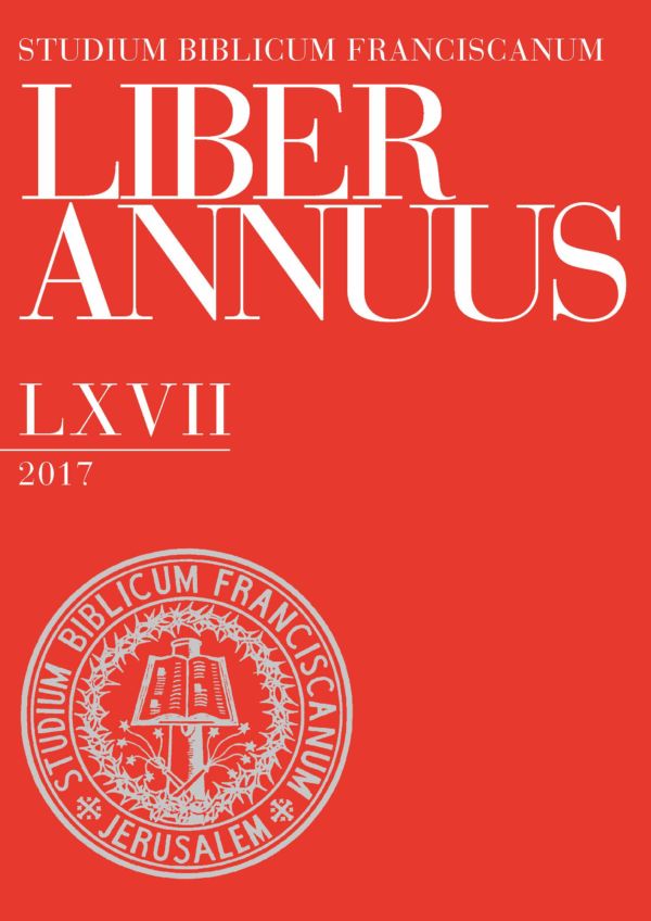 Liber Annuus LXVII-2017