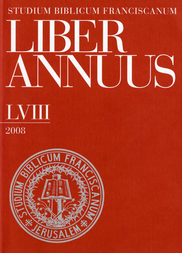 Liber Annuus LVIII-2008