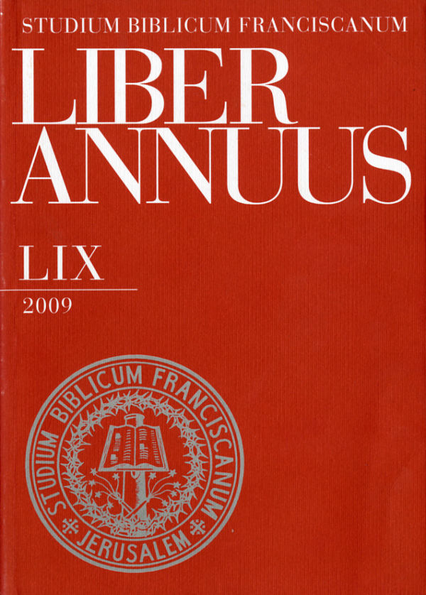 Liber Annuus LIX-2009