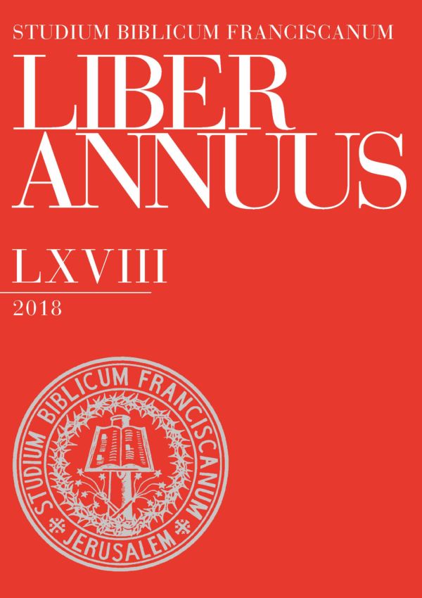 Liber Annuus LXVIII-2018