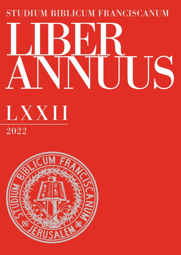 Liber Annuus LXXII-2022